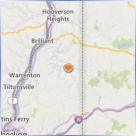 Bethany College Location Map