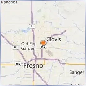 California State University Fresno Location Map