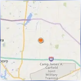 Hiram College Location Map