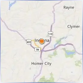 Indiana University of Pennsylvania Location Map Indiana University of Pennsylvania Location Map