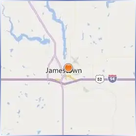 University of Jamestown Location Map University of Jamestown Location Map