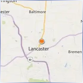 Ohio University Lancaster Location Map