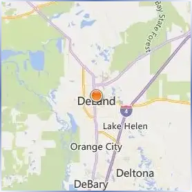 Stetson University Location Map