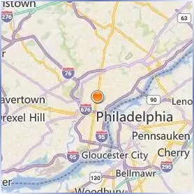 Temple University Location Map