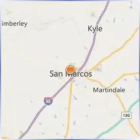 Texas State University Location Map