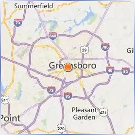 University of North Carolina at Greensboro Location Map University of North Carolina at Greensboro Location Map